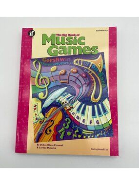 The Big Book of Music Games Grades K-5 VTG Music Education Paperback Book